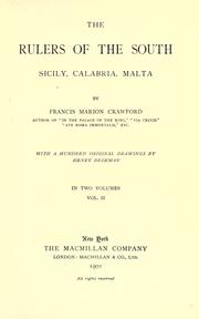 Front cover of The rulers of the South by Francis Marion Crawford