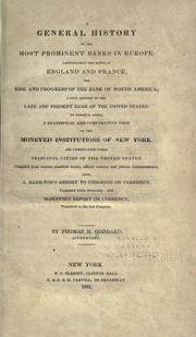 Front cover of A general history of the most prominent banks in Europe by Thomas H. Goddard