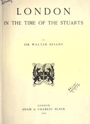 Front cover of London in the time of the Stuarts by Walter Besant