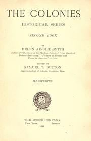 Cover of The colonies by Helen Ainslie Smith