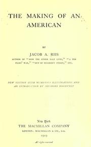 Front cover of The making of an American by Jacob A. Riis