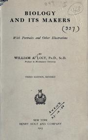 Front cover of Biology and its makers by Locy, William Albert