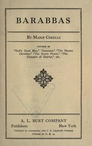 Cover of Barabbas by Marie Corelli