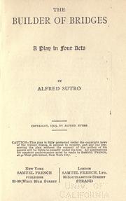 Front cover of The builder of bridges by Sutro, Alfred