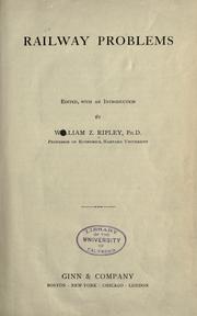Cover of Railway problems by William Zebina Ripley