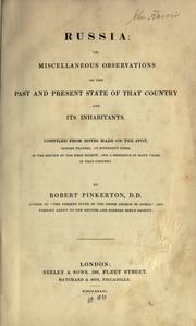 Cover of Russia by Robert Pinkerton
