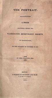 Cover of The portrait by Pierpont, John