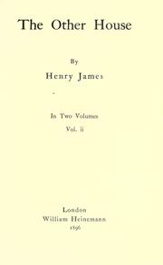 Cover of The other house by Henry James