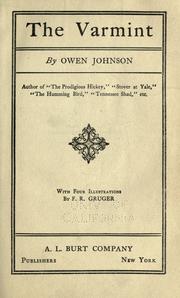 Cover of The varmint by Owen Johnson