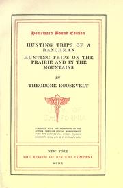 Front cover of Hunting trips of a ranchman by Theodore Roosevelt