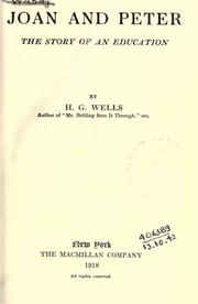 Cover of Joan and Peter by H. G. Wells