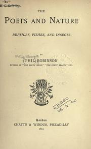 Cover of The poets and nature by Phil Robinson