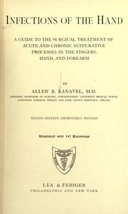 Front cover of Infections of the hand by Kanavel, Allen Buckner