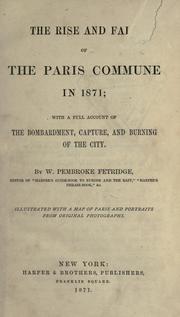 Front cover of The rise and fall of the Paris commune in 1871 by William Pembroke Fetridge