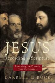 Cover of Jesus according to Scripture by Darrell L. Bock