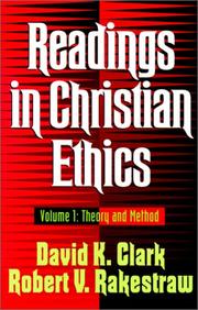 Front cover of Readings in Christian Ethics, vol. 1 by Unknown