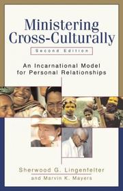 Front cover of Ministering cross-culturally by Sherwood G. Lingenfelter