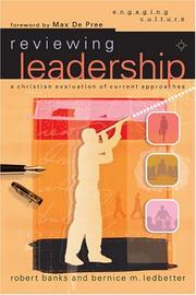 Front cover of Reviewing leadership by Robert J. Banks