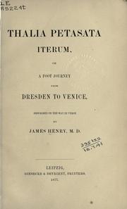 Cover of Thalia petasata iterum by Henry, James