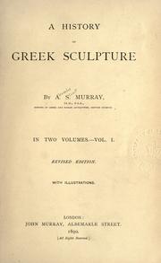 Front cover of A history of Greek sculpture by A. S. Murray