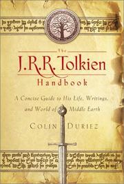 Cover of The J.R.R. Tolkien handbook by Colin Duriez
