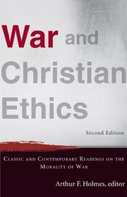 Front cover of War and Christian Ethics, by Arthur F. Holmes