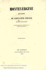 Front cover of Montevergine by Giovanni Chiaia