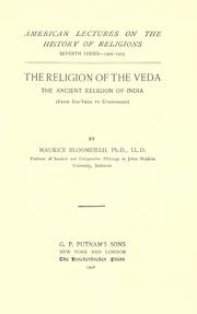 Front cover of The religion of the Veda by Maurice Bloomfield