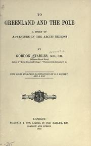 Cover of To Greenland and the Pole by William Gordon Stables
