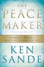 Cover of The peacemaker by Ken Sande