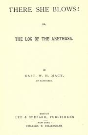 Cover of There she blows! by William Hussey Macy