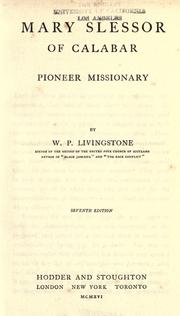 Front cover of Mary Slessor by W. P. Livingstone