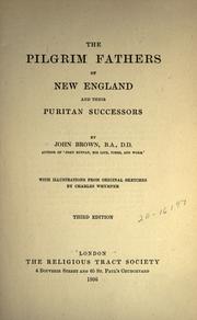 Front cover of The Pilgrim fathers of New England and their Puritan successors by John Brown