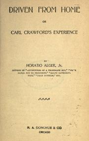 Cover of Driven from Home by Horatio Alger, Jr.