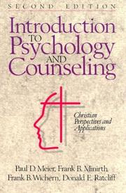 Front cover of Introduction to psychology and counseling by Paul D. Meier