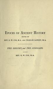 Cover of The Greeks and the Persians by George W. Cox