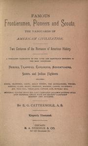 Front cover of Famous frontiersmen, pioneers and scouts by E. G. Cattermole