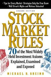 Cover of Stock market rules by Michael D. Sheimo