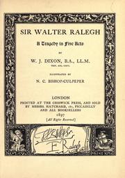 Front cover of Sir Walter Ralegh [sic] by W. John Dixon