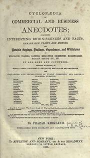 Cover of Cyclopaedia of commercial and business anecdotes by R. M. Devens