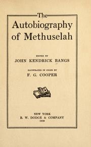 Front cover of The autobiography of Methuselah by John Kendrick Bangs