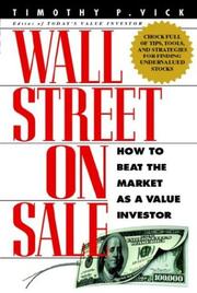 Front cover of Wall Street on sale by Timothy P. Vick