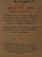 Cover of Absolute and abitofhell by Ronald Arbuthnott Knox