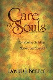 Front cover of Care of souls by David G. Benner