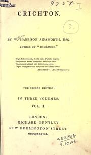 Cover of Crichton by William Harrison Ainsworth