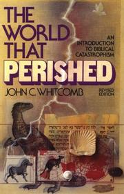 Cover of The world that perished by John Clement Whitcomb