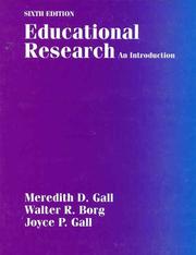 Cover of Educational research by Meredith D. Gall