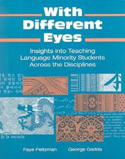 Cover of With different eyes by Faye Peitzman