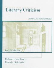 Cover of Contemporary literary criticism by Robert Con Davis
