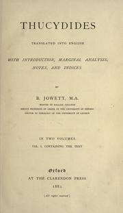 Front cover of History of the Peloponnesian War by Thucydides